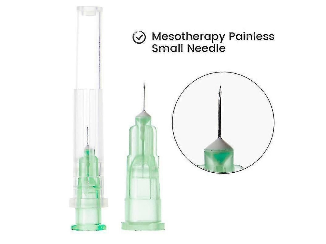 Irrigador dental com agulha pequena, indolor, 32g, 4mm, seringas descartáveis, agulhas superfinas, 32g, 13mm, estética de pálpebras CHARM