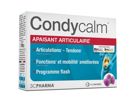 Condy Calm Calmante Articulações 15 Comprimidos 3C PHARMA