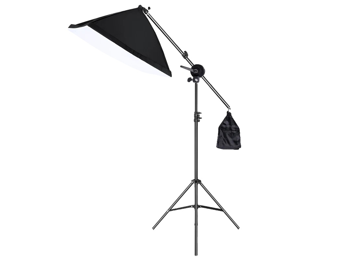 Kit De Fotografia Com Luz Led, Suporte De Luz De Altura Ajustável, Softbox Retangular,sh-rgx-01-26