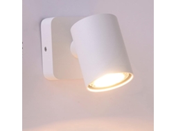 Refletor De Parede Led Com Interruptor, Lâmpada Gu10 Ajustável, Luminária De Leitura Giratória Para Cabeceira, Luminária