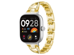Bracelete para Xiaomi Band 9 Pro / 8 Pro Metal Diamante em X Prateado XIAOMOYU