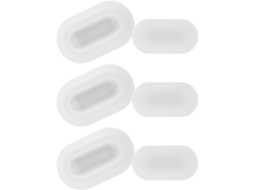 Conjunto de 3 Suportes Magnéticos para Controle Remoto, Fixadores Parede Autoadesivos em Silicone CHABERLU