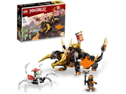 LEGO NINJAGO: Dragão de Terra EVO do Cole com as minifiguras de Cole e do Esqueleto (285 peças)