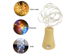 Rebe-luz Decorativa Solar Com 10 Leds, Cabo De Cobre Impermeável Para Garrafas De Vinho