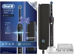 Escova de Dentes Elétrica ORAL-B Smart 4 4500 Cross Action Preto (8800 rpm)