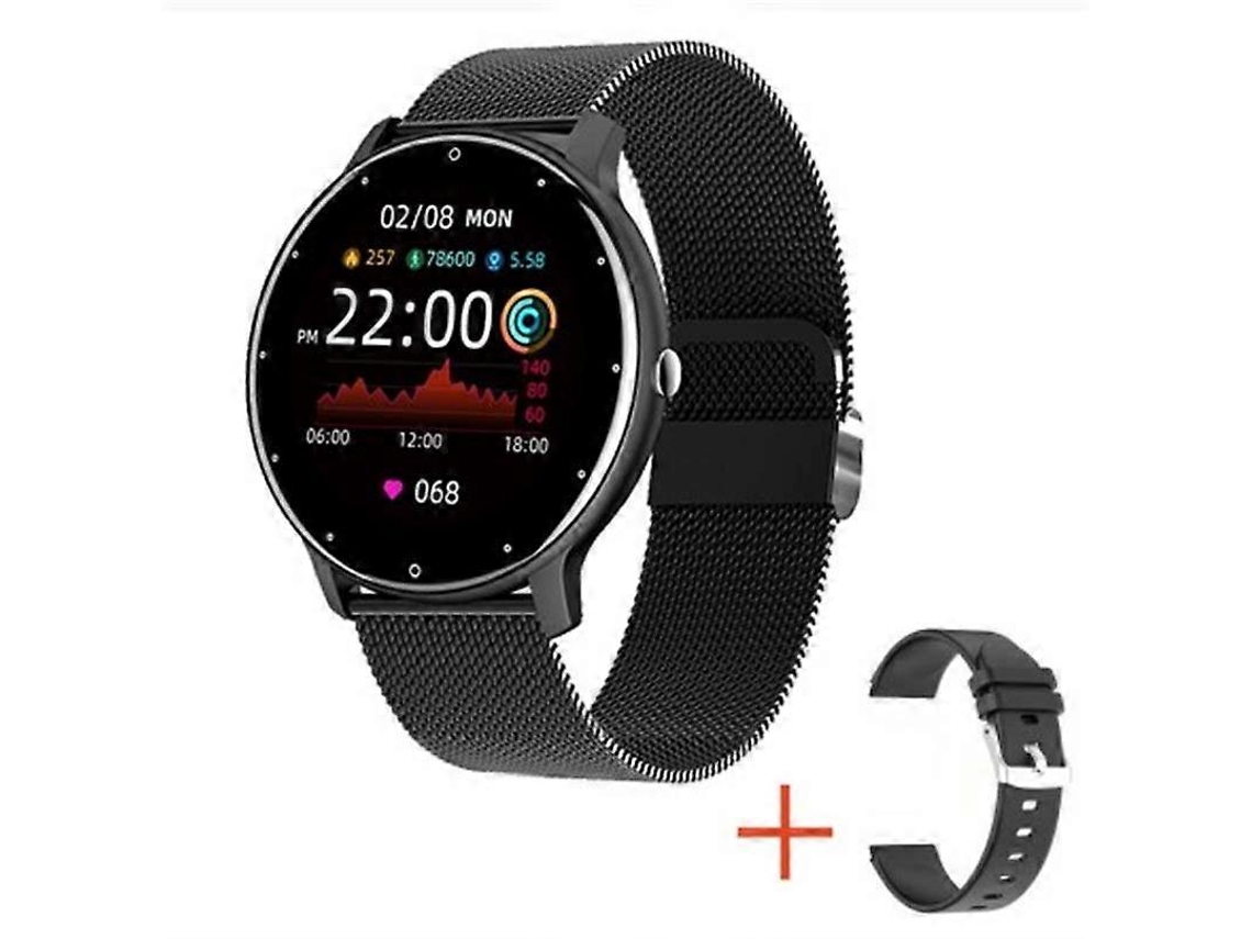 Relógio inteligente Bluetooth BW0223 com monitoramento de frequência cardíaca, oxigênio no sangue e pressão arterial, bicicleta elétrica preta Ly