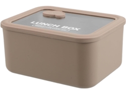 Marmita Bento De Aço Inoxidável Para Micro Ondas Besportble Com Tampa Vidro, Portátil E Compacta, Com Capacidade De