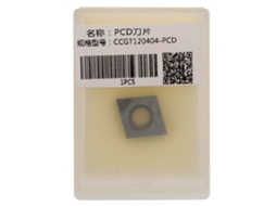 Pastilha de diamante PCD CCGT120404 para ferramenta de torneamento CNC em fresadora