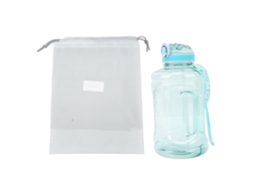 Garrafa de Água Esportiva 1500ml Verde com Canudo