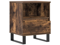 Bedside Cabinet, Bedside Cabinets Vidaxl Marrom Madeira Processada (n/a)