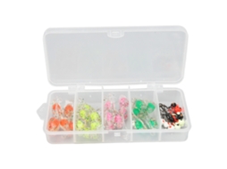 Kit de Iscas de Pesca com Cebos Blandos de Silicone TPE, Cauda em T e Anzóis em Caixa S/MARCA