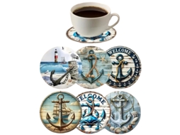 Laxiscreed Base De Silicone Circular Para Chá E Café Com Design De Gato Natalício