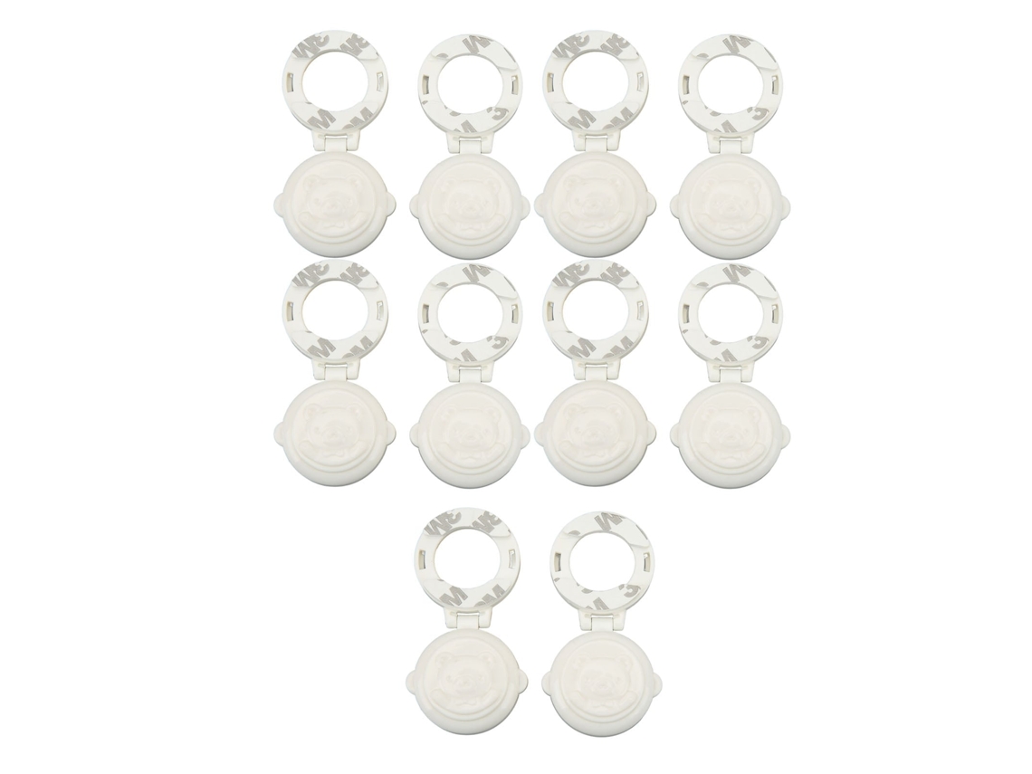 Primerox 10pcs Trava de Segurança de Botão para Crianças Capa Proteção Máquina Lavar Geladeira Fogão