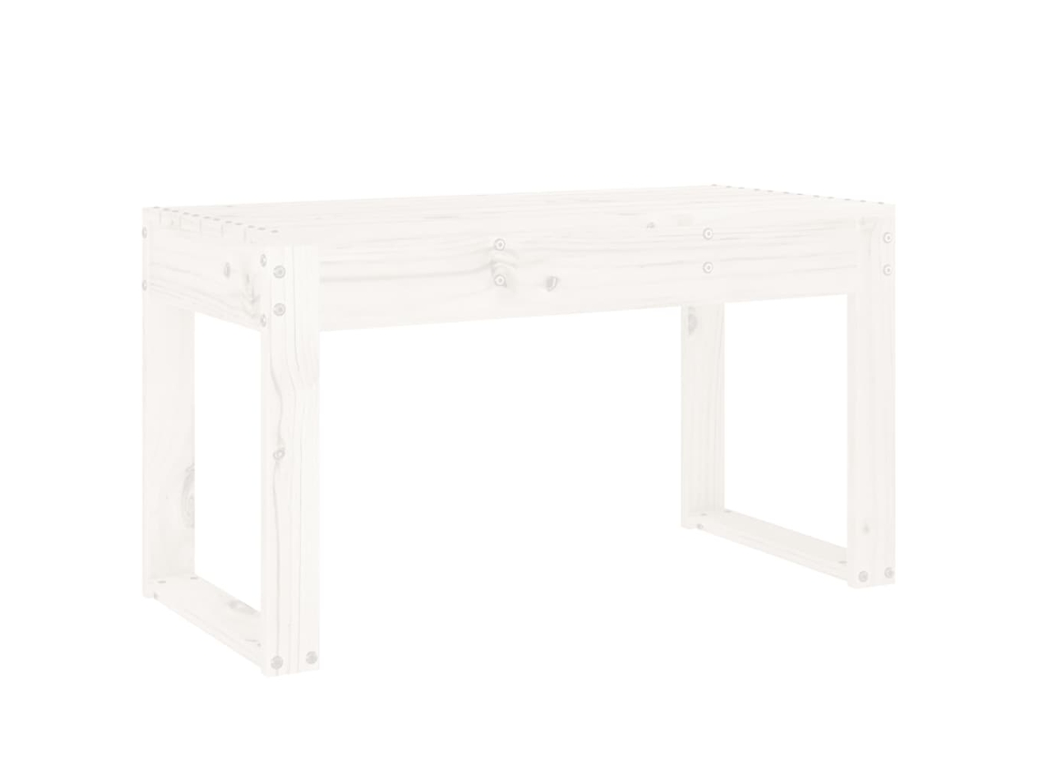 Maison Exclusive - Banco De Jardim 80x38x45 Cm Madeira De Pinho Maciça Branco