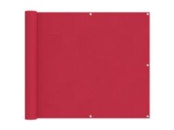 Conjunto 1 Tela De Varanda Vidaxl Bordô Poliéster (90 X 200 Cm)
