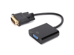 Adaptador DVI macho para VGA fêmea 24+1 para desktop e tablet Mali