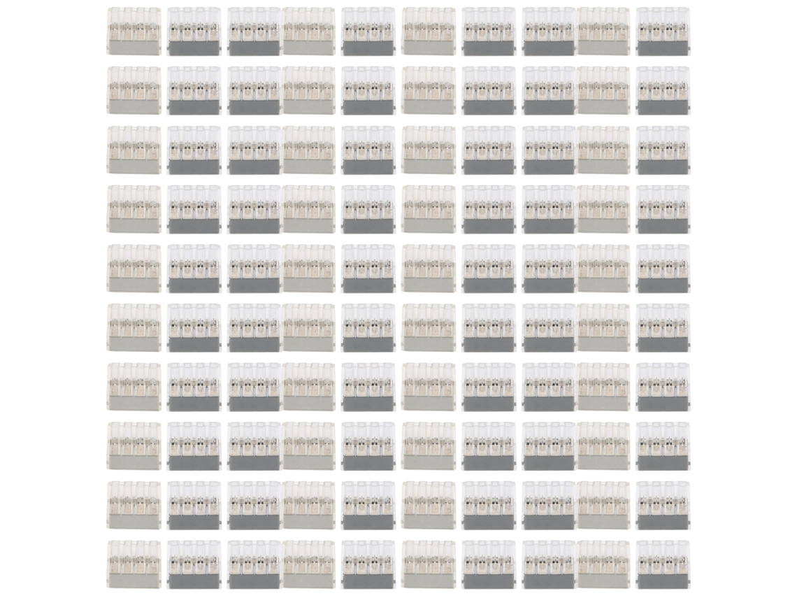 100pcs Conector De Fio Pct-108 Terminal De Ligação Rápida Universal Com Orifício De Teste