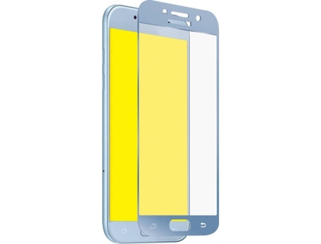 Película Vidro Temperado Samsung Galaxy A5 2017  Full Cover Azul Prateado