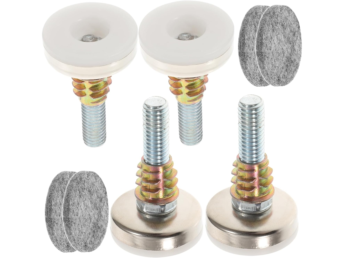Conjunto De 8 Pés Niveladores Ajustáveis E Resistentes Popetpop Para Móveis Cadeiras Fáceis Instalar Remover