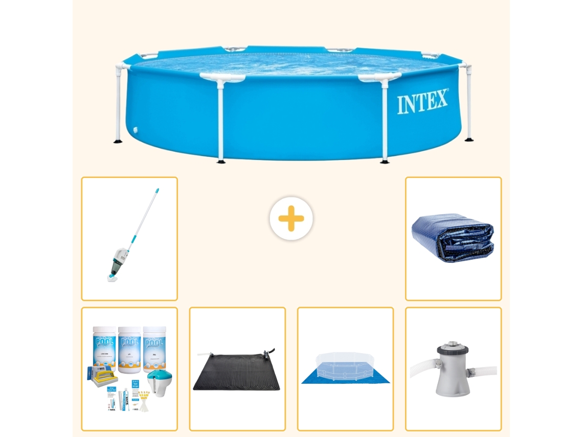 Piscina com Estrutura Redonda 244x51 Cm 7 peças S20399 INTEX