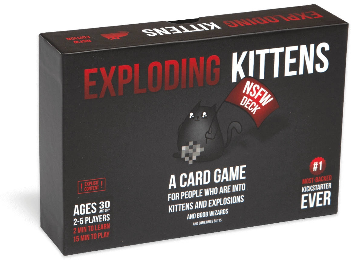 Jogo de Cartas ASMODEE Exploding Kittens NSFW Edition