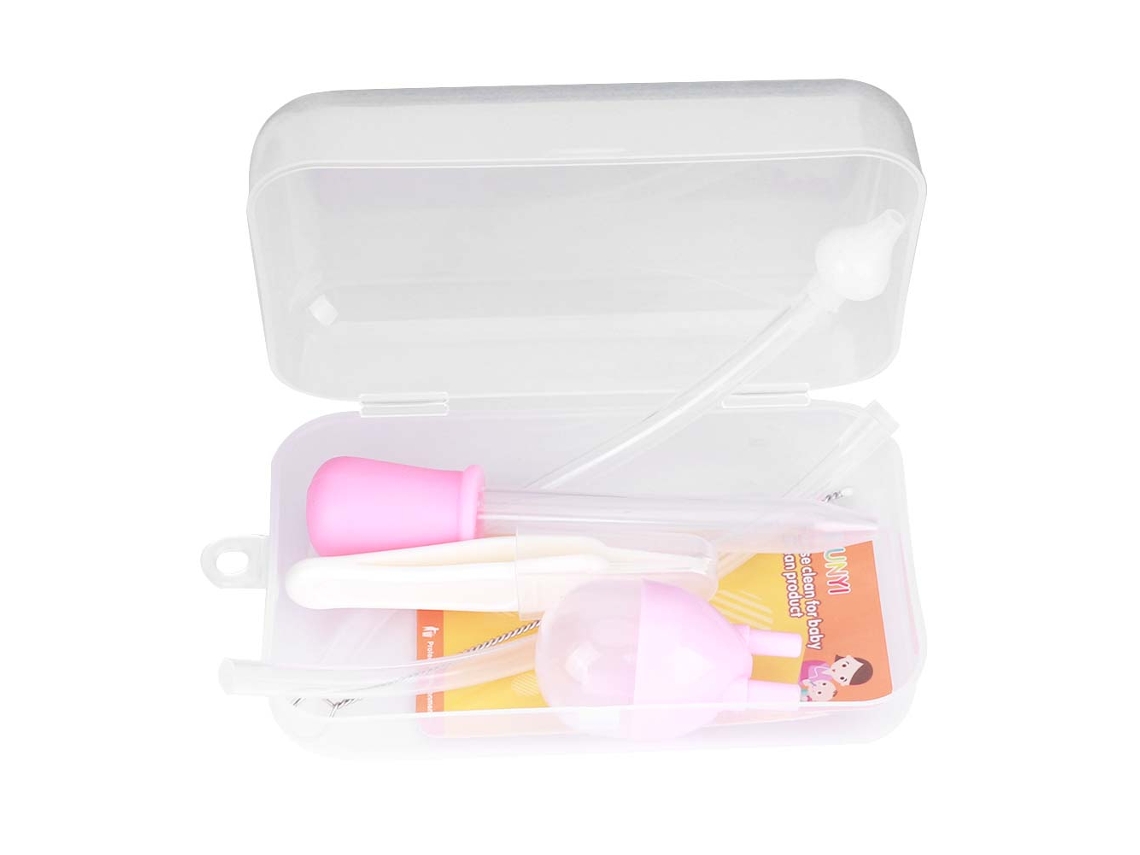 Mali 6pcs Aspirador Nasal Bebê Rosa Conjunto Ferramentas Cuidado Nariz Infantil