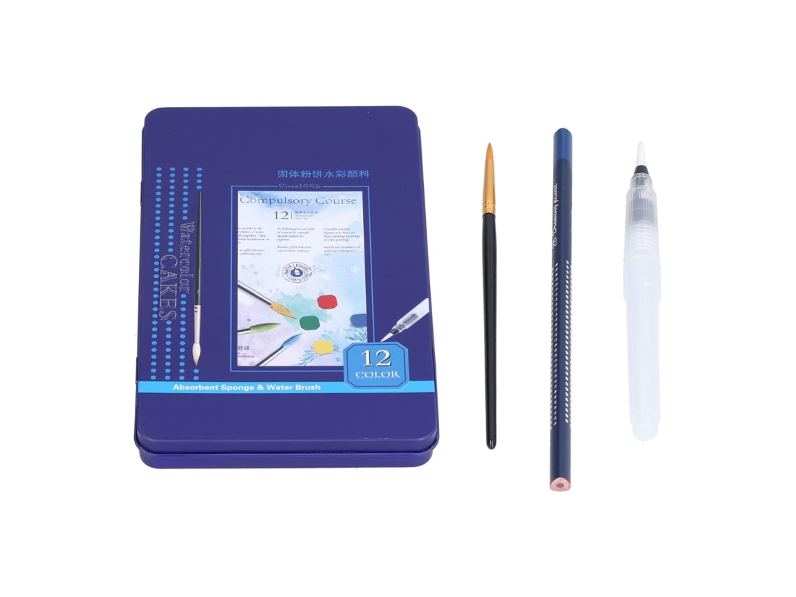 Ats kit de Pintura À Água para Crianças 12 Cores Secagem Rápida Difusão Uniforme Material Seguro