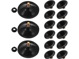 Fomiyes 15-ventosas Adesivas Com Fusos M6, Pvc E Metal, Pretas, Fixação Potente Por Sucção Espelhos E Molduras