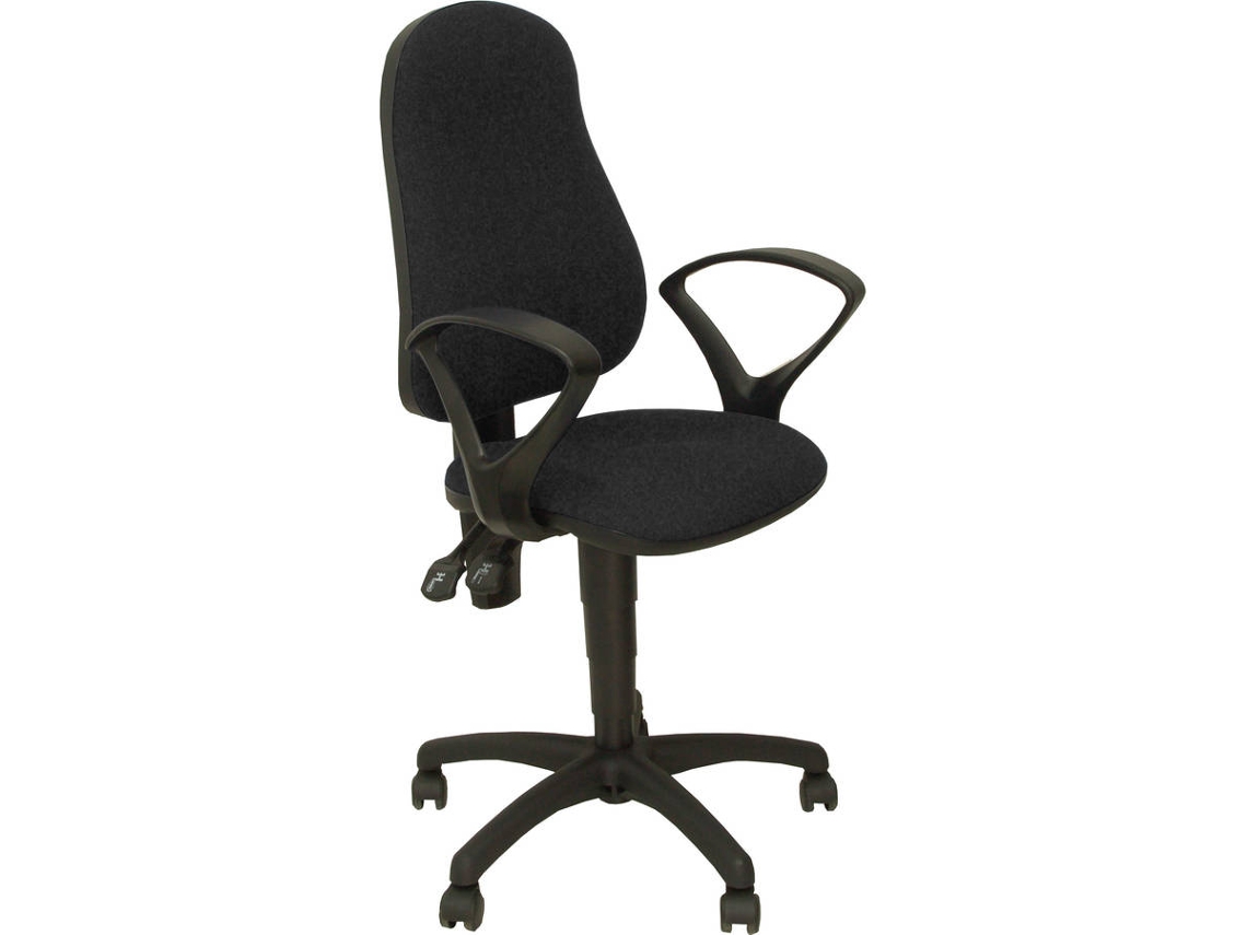 Cadeira de Escritório Operativa PYC Alamo Preto (Braços Fixos - Tecido)