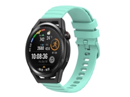 Bracelete de Smartwatch para Huawei Watch GT Runner 22mm Padrão de pontos ondulados de silicone de cor sólida (azul-petróleo)