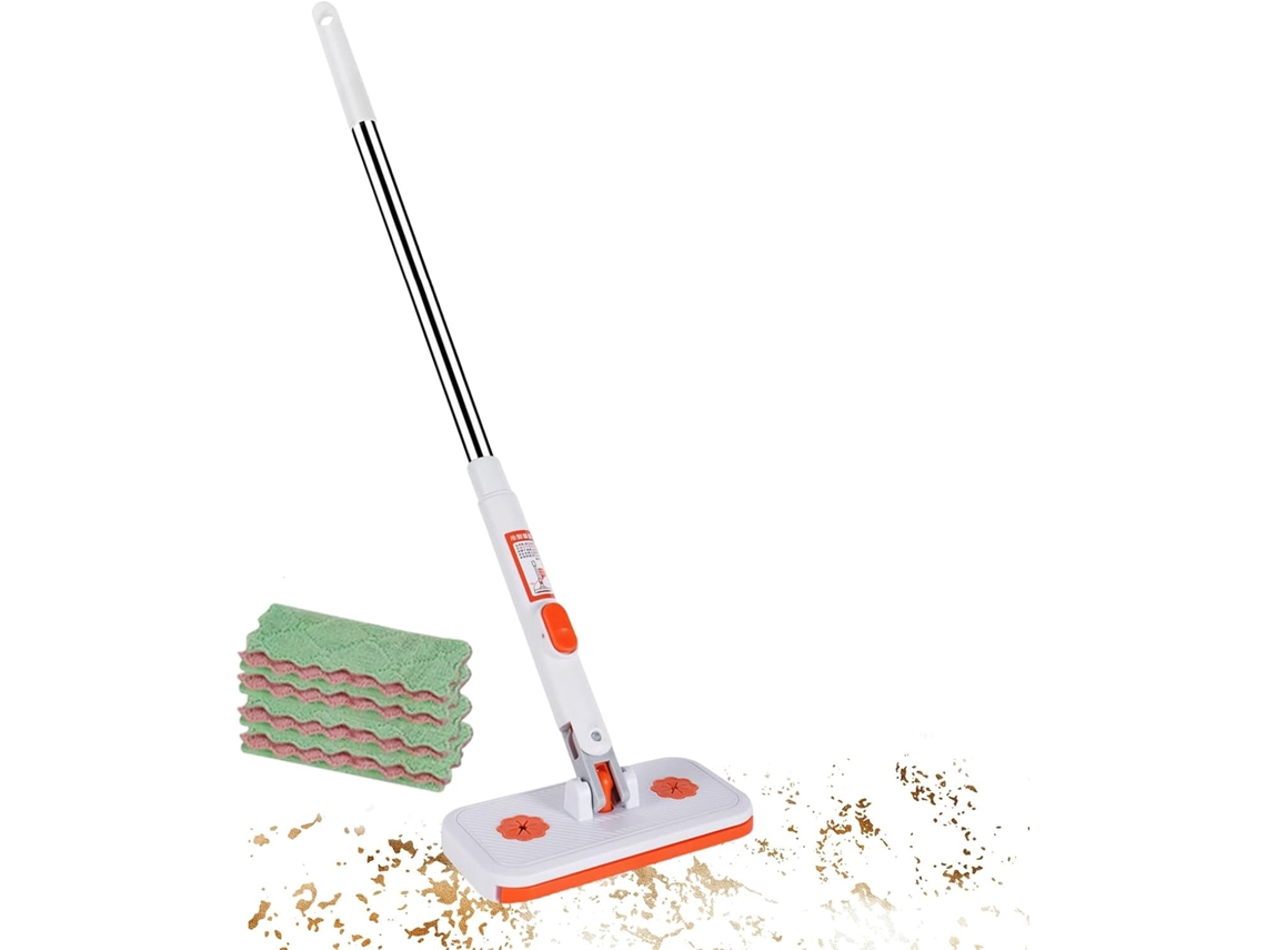 Mop Plano Sem Lavagem Com Clipe Flexível