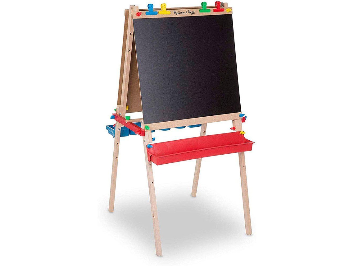 Melissa & Doug Deluxe Wooden Standing Art Easel Cavalete Preto