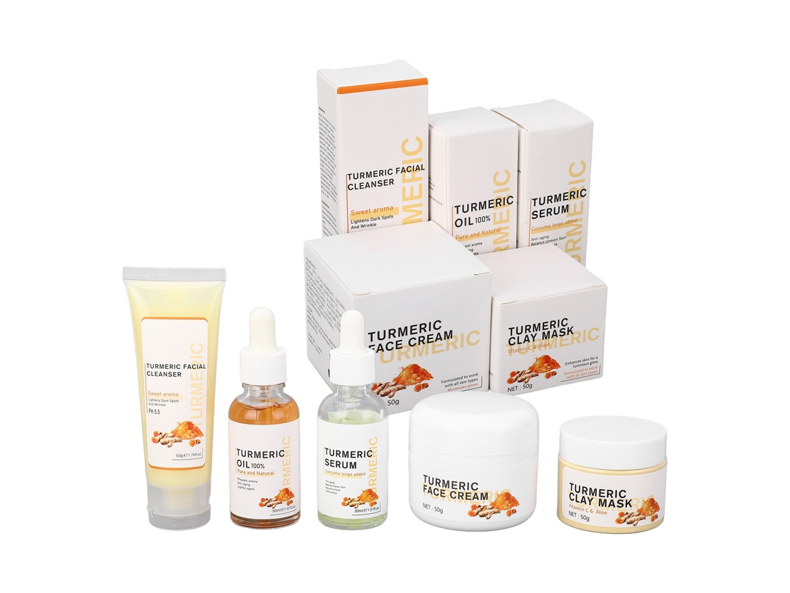 Kit Cúrcuma Para Cuidados Com A Pele: Hidratação E Limpeza