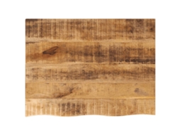 Vidaxl Tampo De Mesa C/ Borda Viva 80x60x2,5cm Mangueira Áspera Maciça