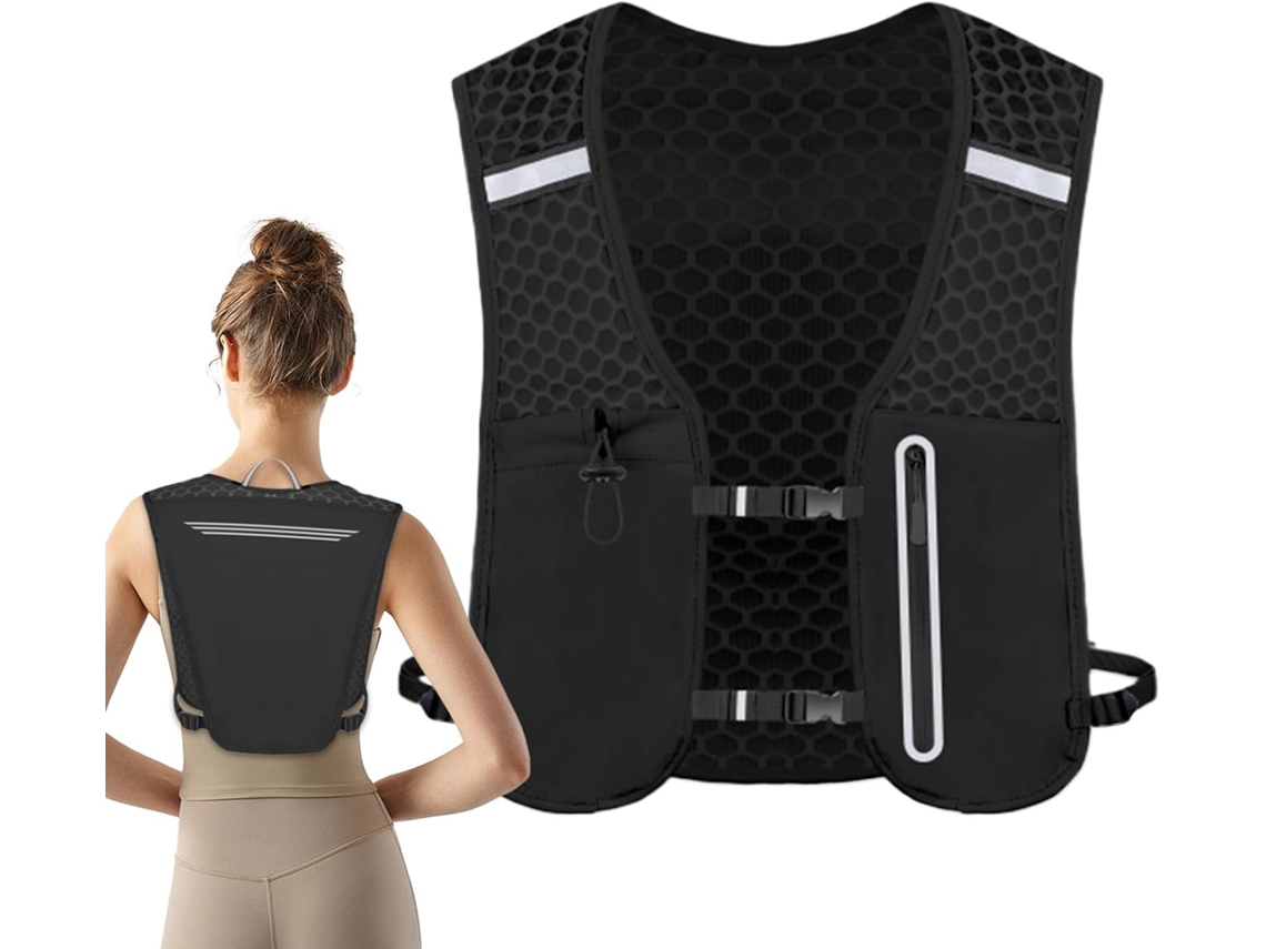 Mochila Feminina Para Corrida, Jaqueta De Corrida Com Sistema De Hidratação, Bolso Para Celular, Por Gokoco