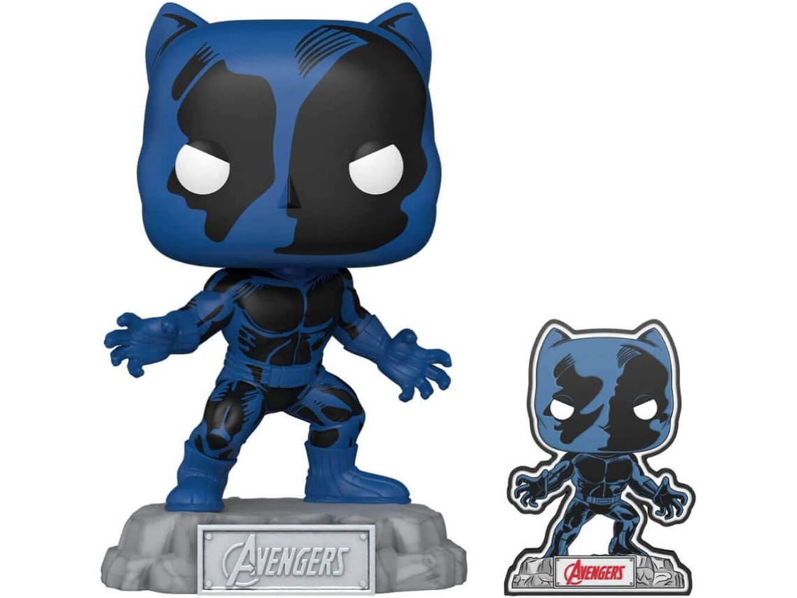 Figura Funko Pantera Negra Vingadores 60º Us Exclusivo Pop! Vinil com Pin MARVEL