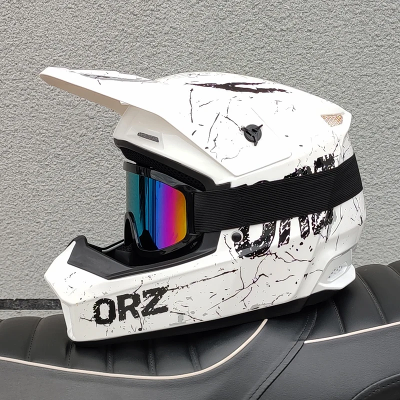 Capacete Universal Para Motocross Com Certificação (s)dot Para Adultos E Adolescentes.