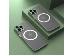 Capa Para Iphone 17 Air Verde Matcha Com Acabamento Magnético E Spray Fosco Totalmente Aderente