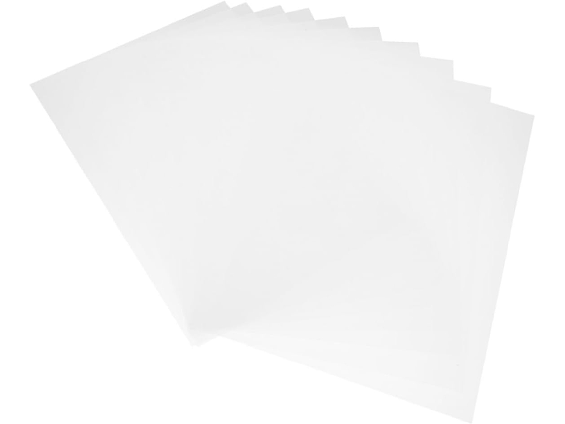 Operitacx Pacote Com 20 Folhas De Pvc Transparente Tamanho A4, Resistente E Leve, Ideal Para Artesanato E Sinalização