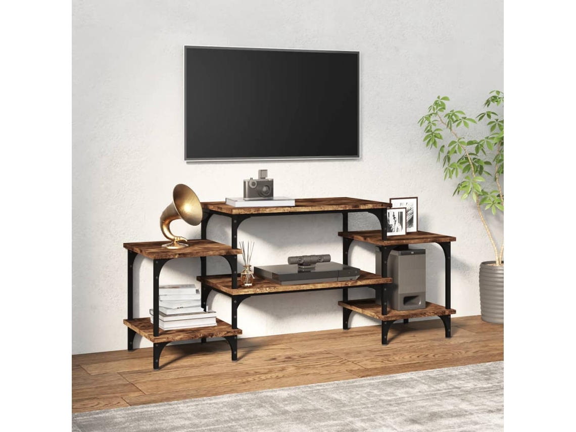 Vidaxl Móvel De Tv 117x35x52 Cm Derivados De Madeira Carvalho Fumado