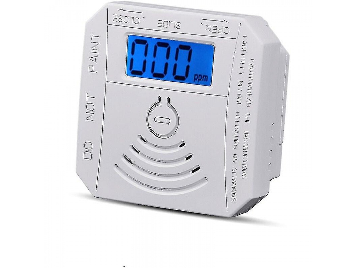 Lurelia Detector De Fumo E Co, Com Visor Led, Alarme Sonoro, 2 Pilhas Aaa, Branco