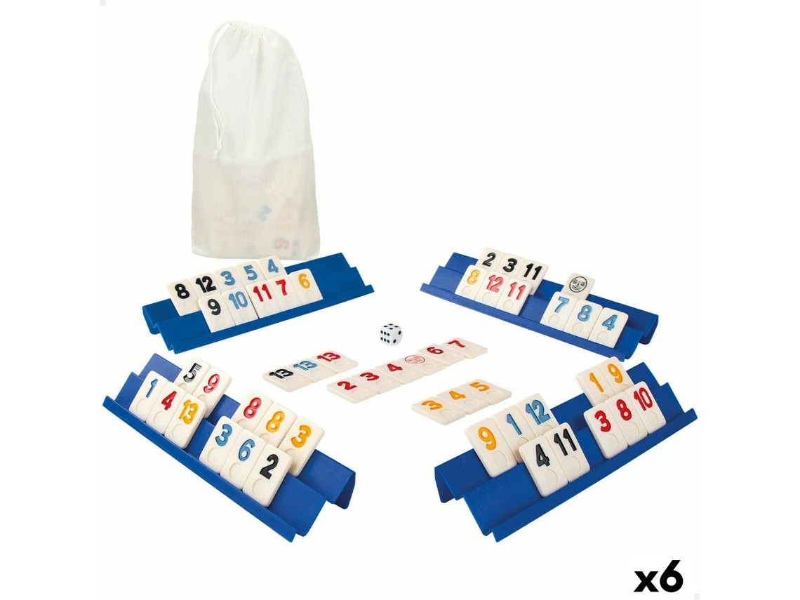 Nc Jogo De Tabuleiro Colorbaby Rummi 24,5 X 3 X 6 Cm (6 Unidades) (112 Peças)