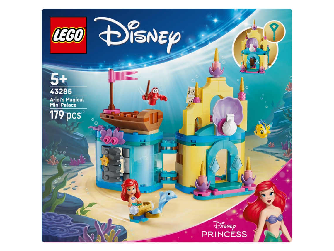 Lego® 43285 Disney Princess Mini Palácio Da Ariel – Castelo Com 3 Personagens