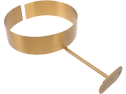 Expositor De Parede Beauvorty Para Roupas, Estrutura Em Camadas De Metal Dourado, Superfície Lisa, Design Retrô E