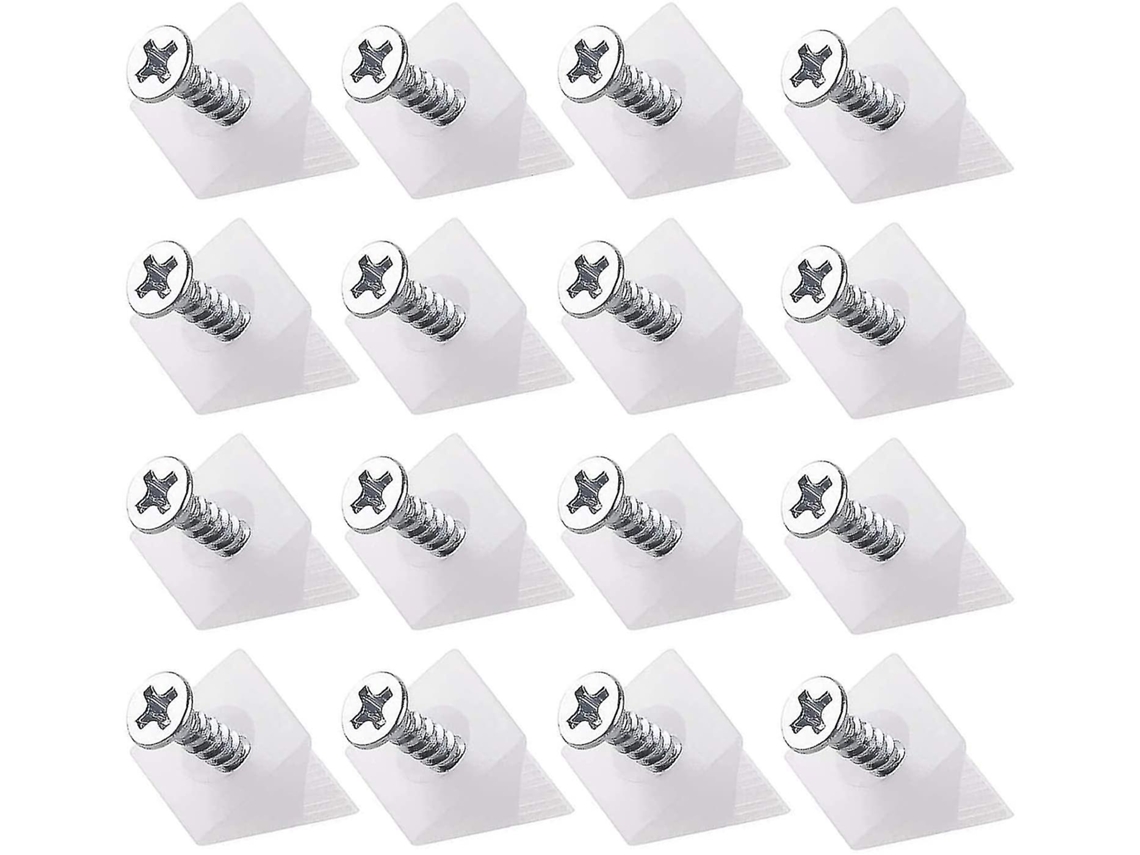 Kit Com 100 Peças De Suportes Para Gavetas, Incluindo Cunhas De Plástico Para Reparo De Fundo De E Móveis, Com Parafusos Correspondentes
