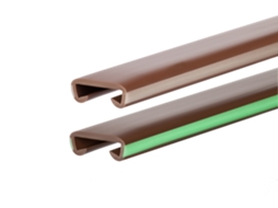 Corrimão Quest Pvc Lux Fluorescente 40x8 Mm, Castanho, 1 M