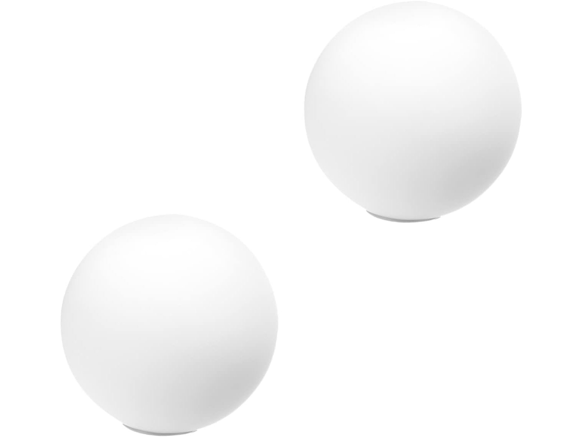 Conjunto De 2 Globos Acrílicos De Substituição Para Luminárias De Parede E Teto.