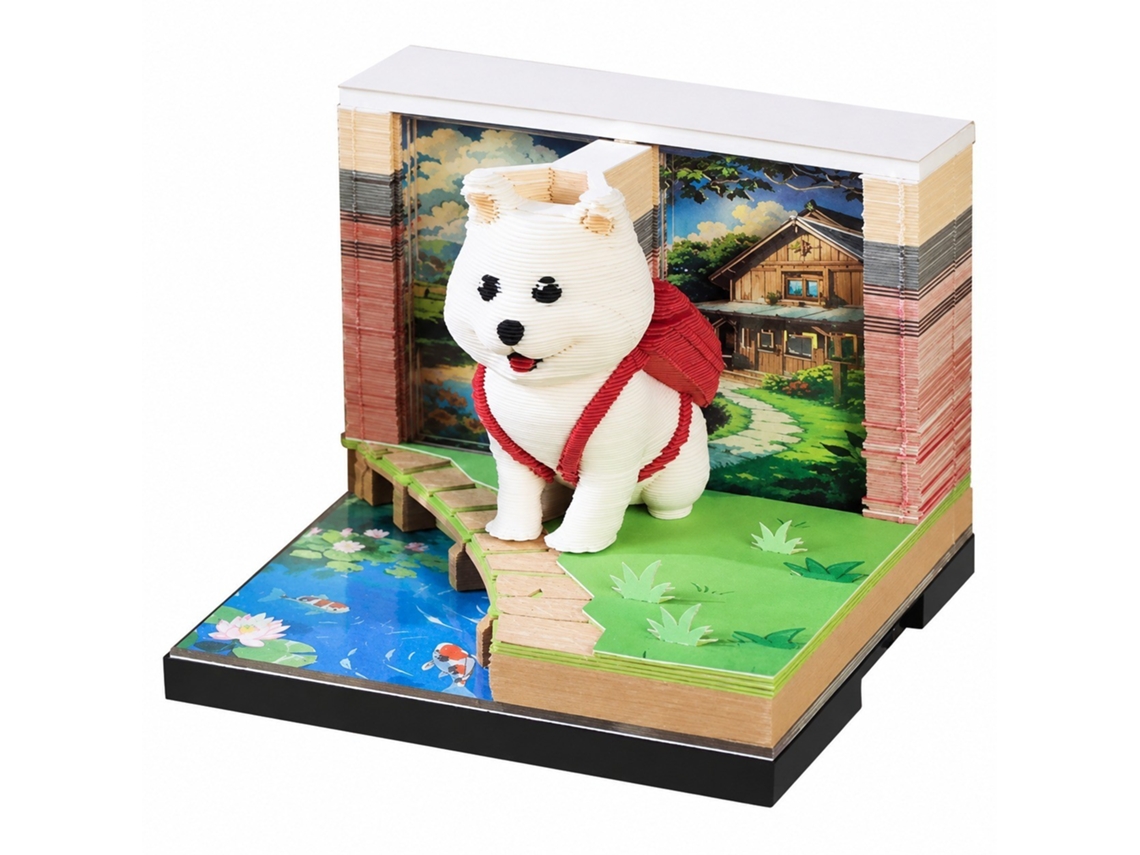 Calendário De Mesa Com Bloco De Notas Em Papel 3d (cão - 240 Folhas)