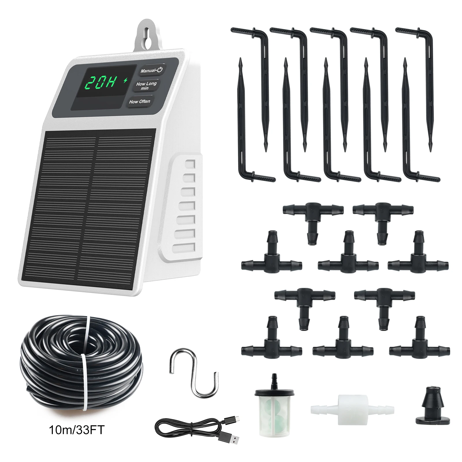 Sistema de Irrigação Solar MDUG, Rega Automática para Casas e Jardins | MDUG