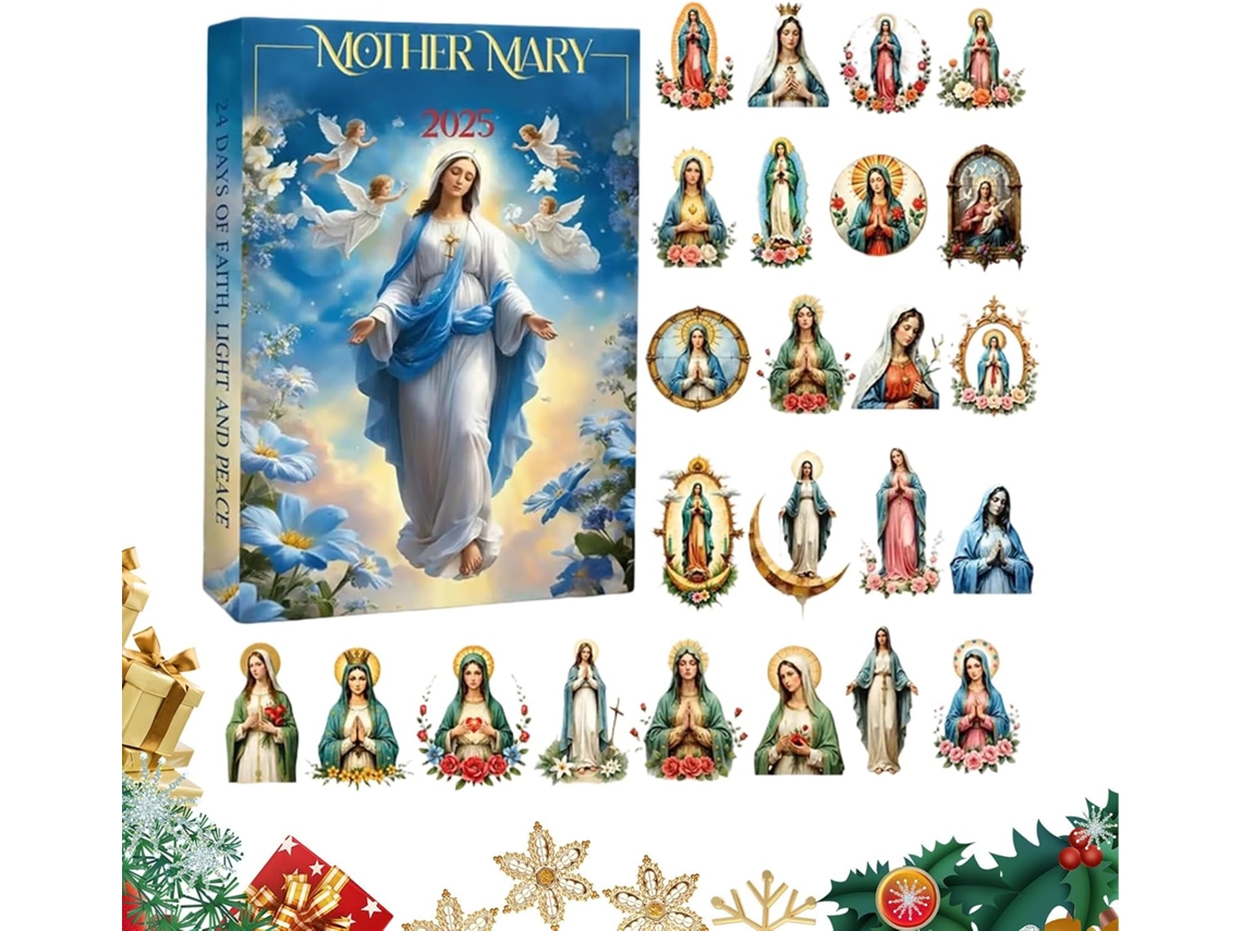 Calendário Do Advento 2025 - Decorações De Natal Em Acrílico Bidimensional |